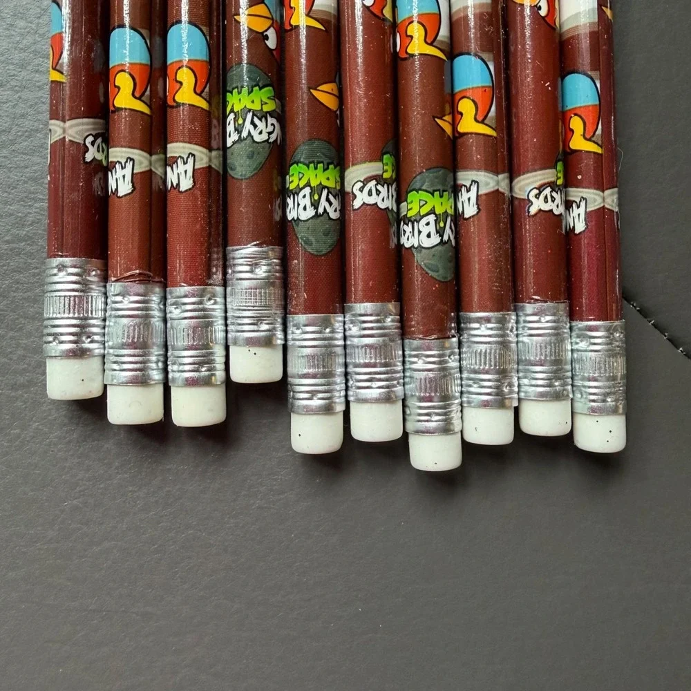 Angry Birds SET Pencils Valentine Cards Temporary Tattoos Video Game Merchandise